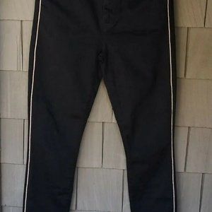 MOTHER Black Jeans with White Trim